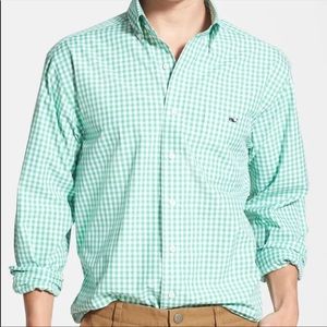 Vineyard vines Tucker shirt Gingham green
